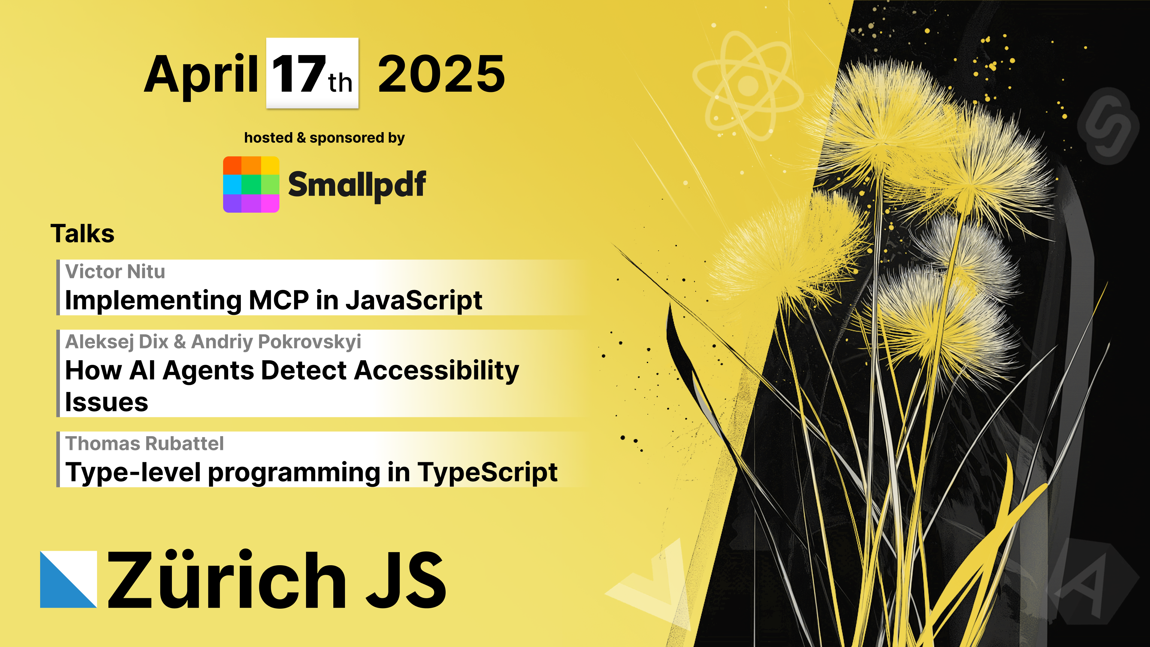 Zurich JS Meetup #4: April stands for AI